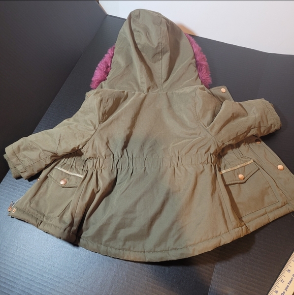 FNF girls winter coat with detached pink vest size 2 yrs - Picture 6 of 13